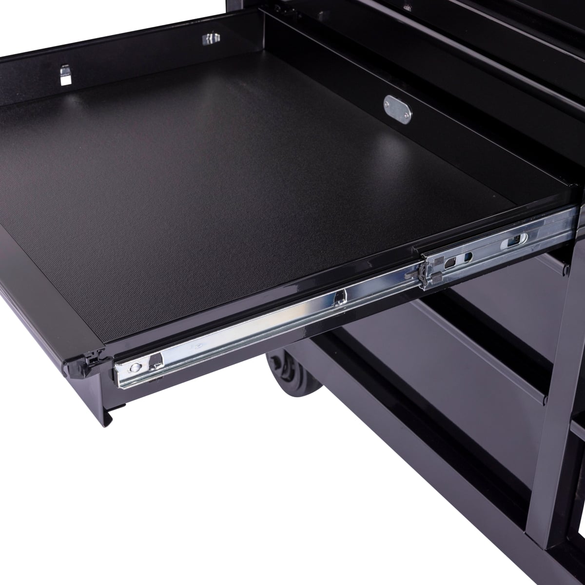 SGS 42in 10 Drawer Roller Cabinet with Top Hutch | Black